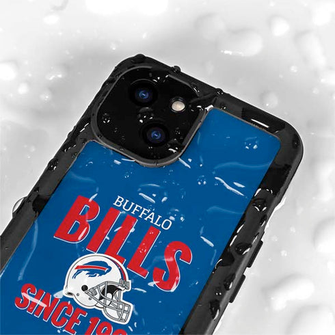 NFL Buffalo Bills Helmet iPhone 15 Waterproof Case